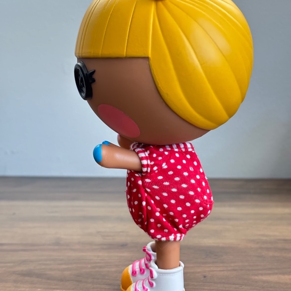 LALALOOPSY 7" Toy Doll Littles SCRIBBLES SPLASH Yellow Hair Finger Painter 2011 - Picture 7 of 10